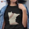 Minnesota Baseball State Map Softball Love Mn Usa Fan Shirt