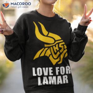 minnesota vikings love for lamar shirt sweatshirt 2