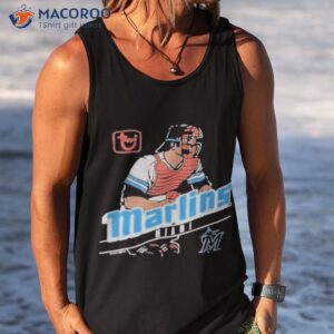 mlb x topps miami marlins shirt tank top