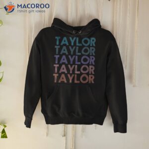 modern repeated text taylor first name gift lover shirt hoodie