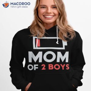 Mom Of 2 Boys Shirt Gift From Son Mothers Day Birthday