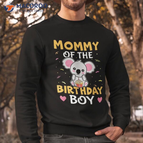 Mommy Of The Birthday Boy Koala Bear For Girls Shirt