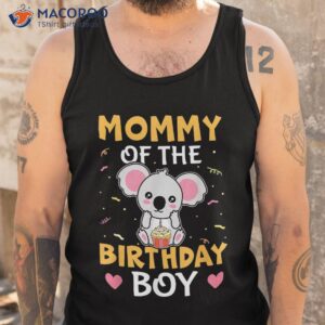 mommy of the birthday boy koala bear for girls shirt tank top