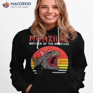 Momzilla Mother Of Monsters Ribbon Retro Mama Step Mom Gift Shirt