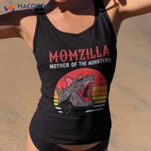 Momzilla Mother Of Monsters Ribbon Retro Mama Step Mom Gift Shirt