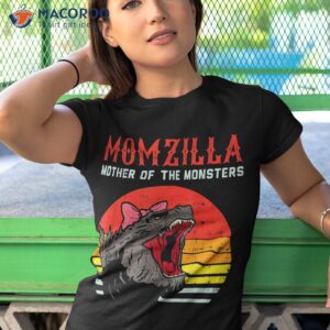 momzilla mother of monsters ribbon retro mama step mom gift shirt tshirt 1