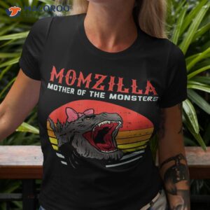 Momzilla Mother Of Monsters Ribbon Retro Mama Step Mom Gift Shirt