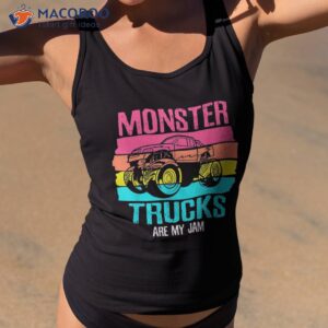 monster trucks are my jam engines truck car lovers trucker shirt tank top 2