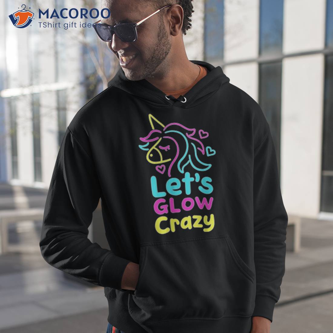 Neon Unicorn Let’s Glow Crazy Retro 80s Group Party Squad Shirt Neon Unicorn Let’s Glow Crazy Retro 80s Group Party Squad Shirt