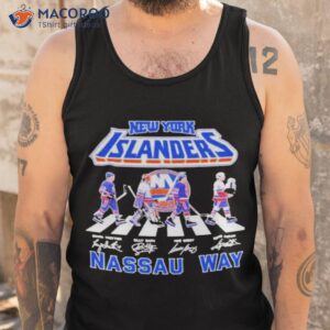 new york islanders abbey road 2023 nassau way signatures t shirt tank top