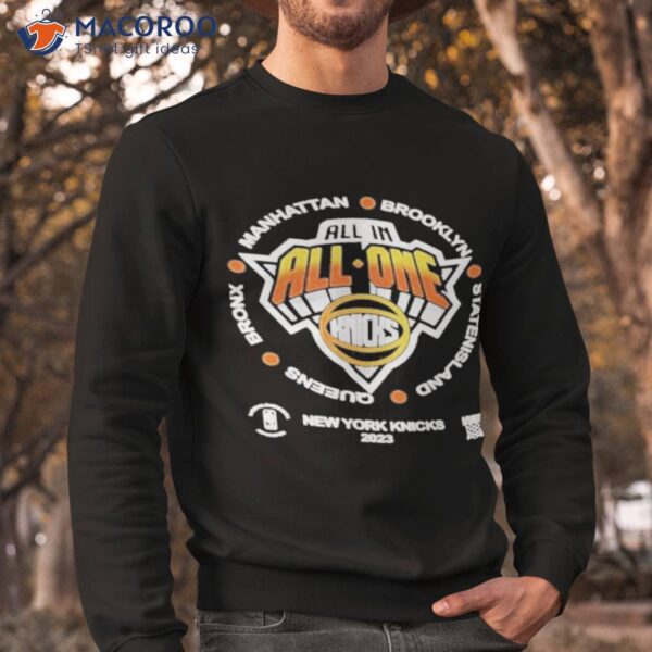 New York Knicks All In All One 2023 Nba Playoffs Shirt