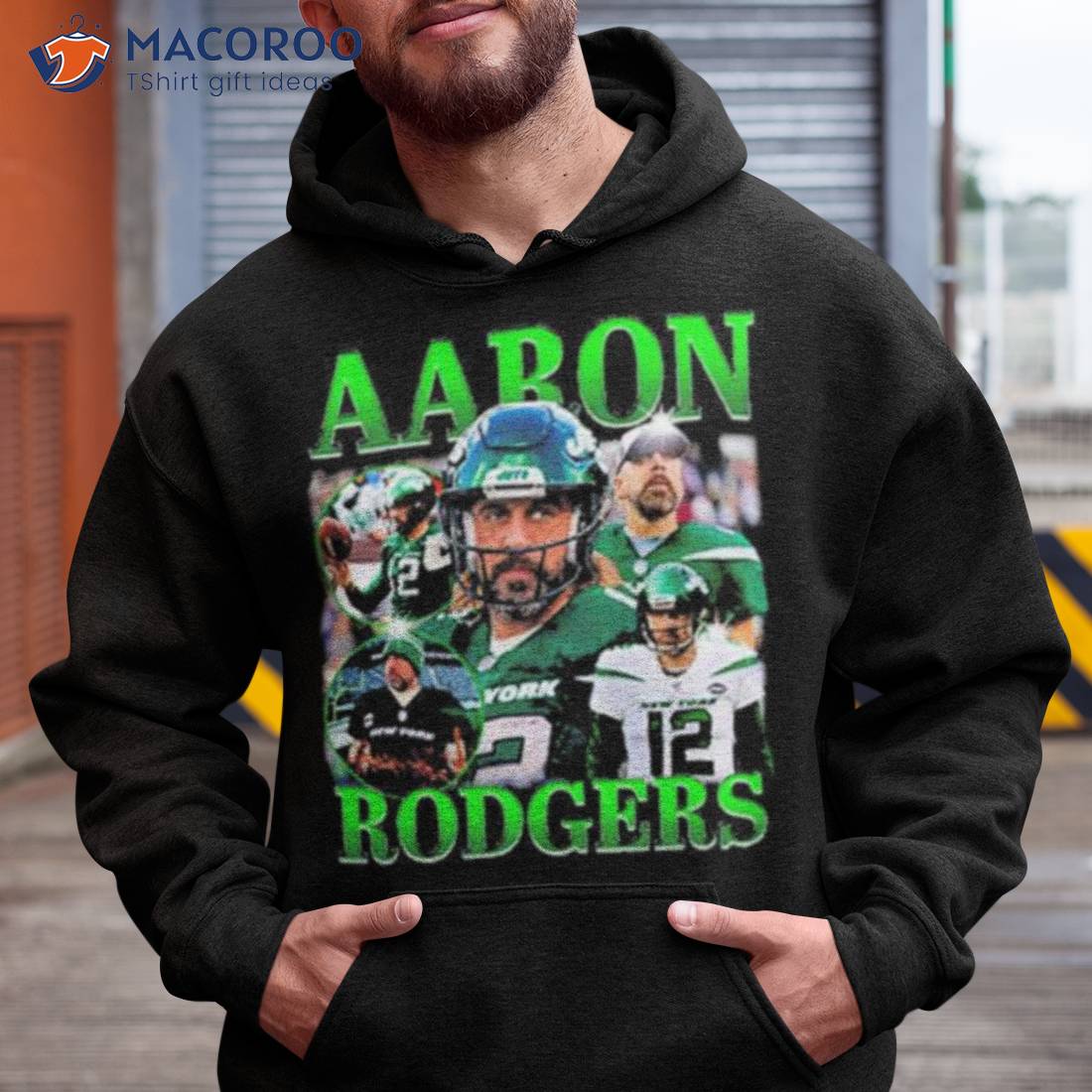 NFL Team Apparel Youth New York Jets Aaron Rodgers Green T-Shirt
