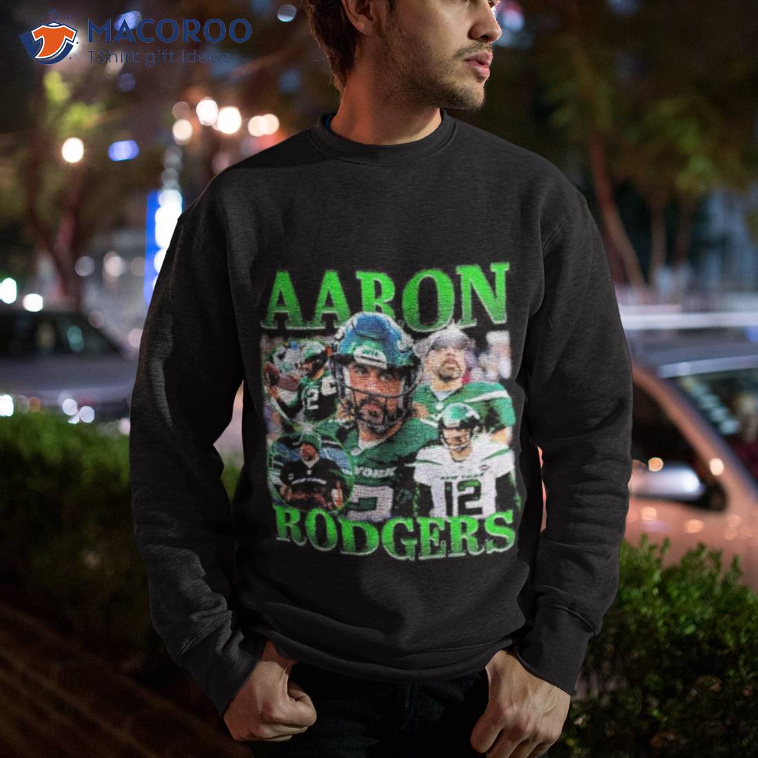 Nfl Aaron Rodgers Classic 90s Graphic Tee New York Jets Shirt