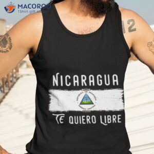 nicaragua protest design nicaragua te quiero libre with flag shirt tank top 3