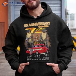 nice 55th anniversary 1969 2024 zz top thank you for the memories signature shirt hoodie