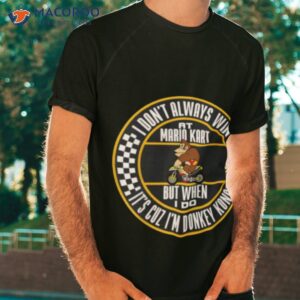 nintendo mario kart winning as donkey kong graphic shirt tshirt