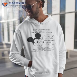 not licensed by the walt disney company shirt hoodie 1