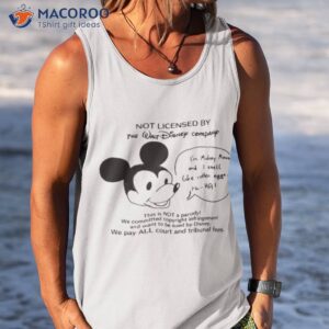 not licensed by the walt disney company shirt tank top