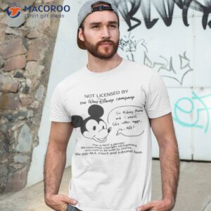 not licensed by the walt disney company shirt tshirt 3