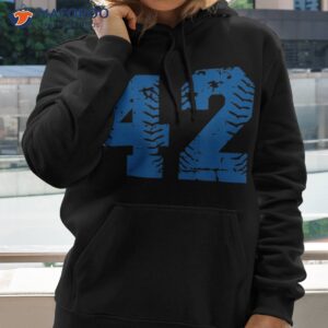 number 42 baseball jersey blue vintage lucky shirt hoodie 2