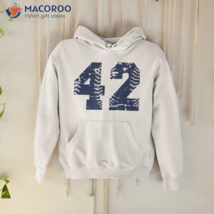 number 42 baseball jersey navy blue vintage lucky shirt hoodie