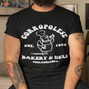 Official Corropolese Bakery And Deli Heather Kelly Green Logo Shirt