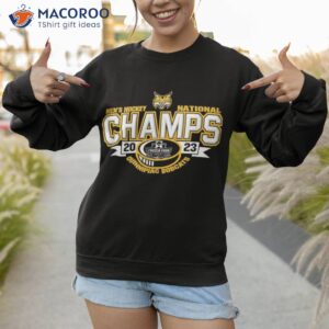 Official Quinnipiac Bobcats National Champs 2023 Ice Hockey T-Shirt 2 official quinnipiac bobcats national champs 2023 ice hockey t shirt sweatshirt 1