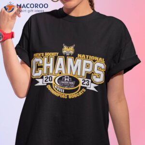 Official Quinnipiac Bobcats National Champs 2023 Ice Hockey T-Shirt
