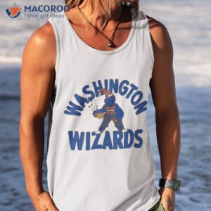 official washington wizards team mascot tri blend t shirt tank top