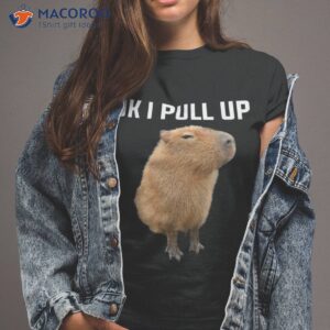 ok i pull up funny capybara costume man women boys girls shirt tshirt 2