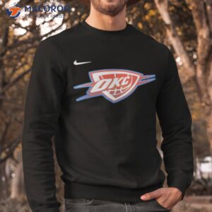 oklahoma city thunder nike 2023 city edition essential warmup shirt sweatshirt