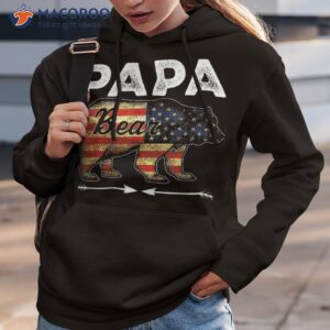 papa bear american flag 4th of july father s day dad daddy shirt hoodie 3