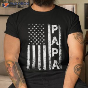 Papa Us American Flag Funny Grandpa Father’s Day Vintage Shirt