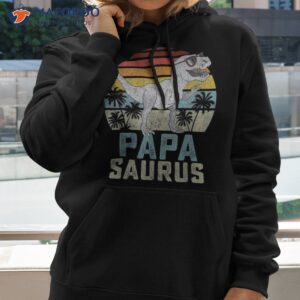 papasaurus t rex dinosaur papa saurus family matching shirt hoodie 2