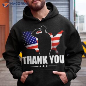 patriotic american flag thank you for your service veteran shirt hoodie