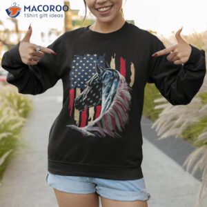 patriotic horse american flag vintage shirt sweatshirt