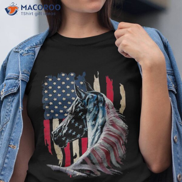 Patriotic Horse American Flag – Vintage Shirt