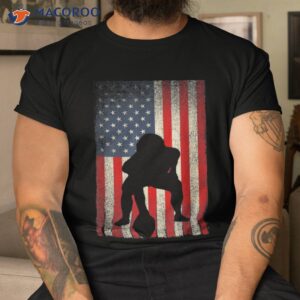 patriotic usa flag american football season party lineman shirt tshirt
