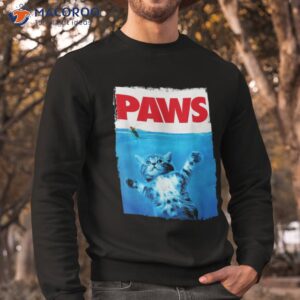 paws cat and mouse top cute funny lover parody shirt sweatshirt