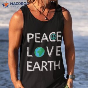 peace love the earth kids teacher day everyday shirt tank top