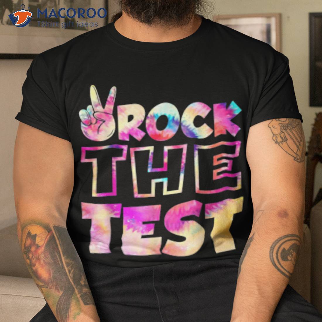 Peace Tie Dye Rock The Test Happy Testing Day Teacher Lover Shirt Peace Tie Dye Rock The Test Happy Testing Day Teacher Lover Shirt