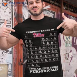 periodic table of philadelphia phillies i wear this shirt periodically shirt tshirt 1