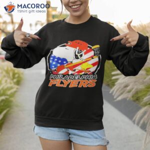 philadelphia flyers ice hockey snoopy and woodstock nhl shirt sweatshirt 1