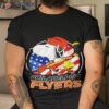 Philadelphia Flyers Ice Hockey Snoopy And Woodstock Nhl Shirt