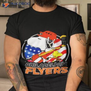 philadelphia flyers ice hockey snoopy and woodstock nhl shirt tshirt