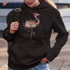 pink flamingo flockers watercolor hawaiian flowers lover shirt hoodie 3