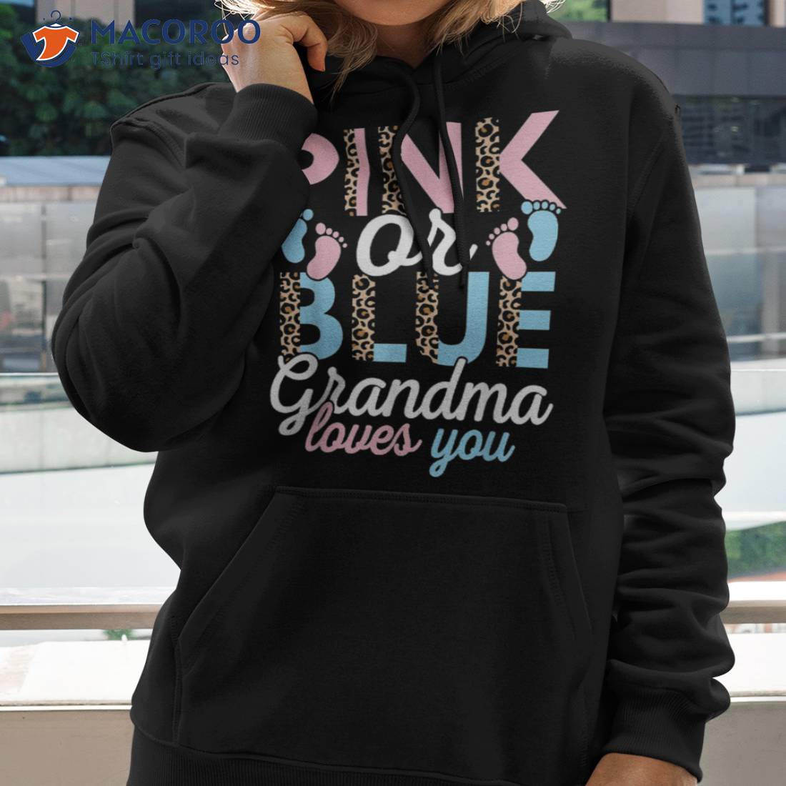 Pink Or Blue Grandma Loves You Gender Reveal Baby Shower Shirt Pink Or Blue Grandma Loves You Gender Reveal Baby Shower Shirt