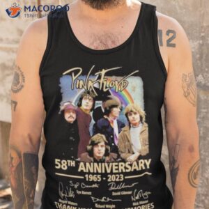 pink trord 58th anniversary 1965 2023 thank you for the memories signatures shirt tank top