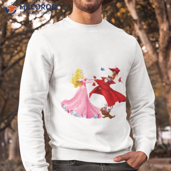 Princess Aurora And Forest Animals Sleeping Beauty Shirt