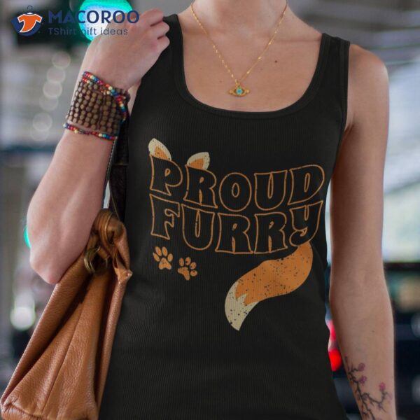 Proud Furry Tail Ear Person Fox Cosplay Furries Shirt